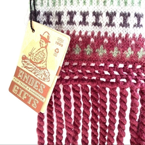 NWT Space Dye Knit Scarf with Tassels - Picture 4 of 4